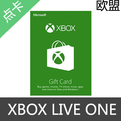 欧洲 XBOX LIVE ONE礼品卡20欧元